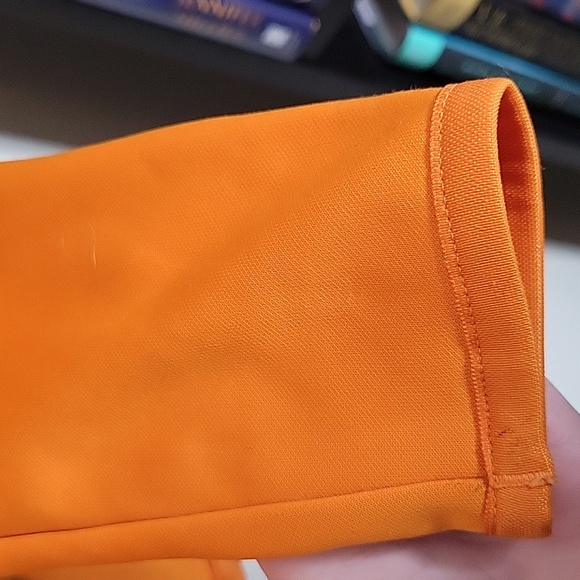 Nike Golf Bright Orange Fleece Lined Half Zip Jacket - Picture 4 of 10